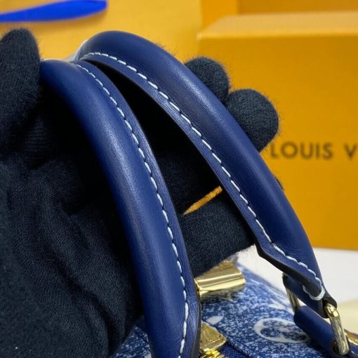 Louis Vuitton Monogram Jacquard Denim Speedy Bandouliere 25 M59609 - Image 9