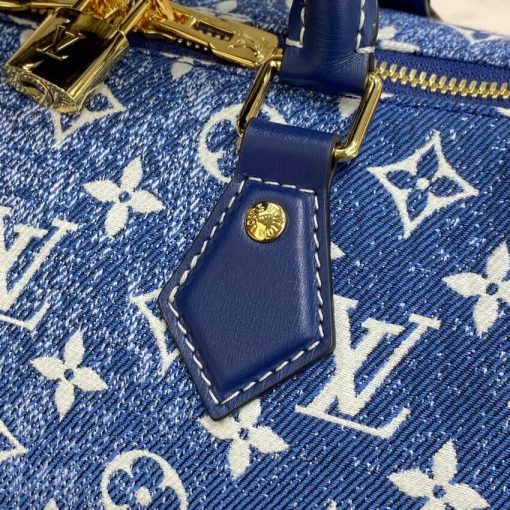 Louis Vuitton Monogram Jacquard Denim Speedy Bandouliere 25 M59609 - Image 10