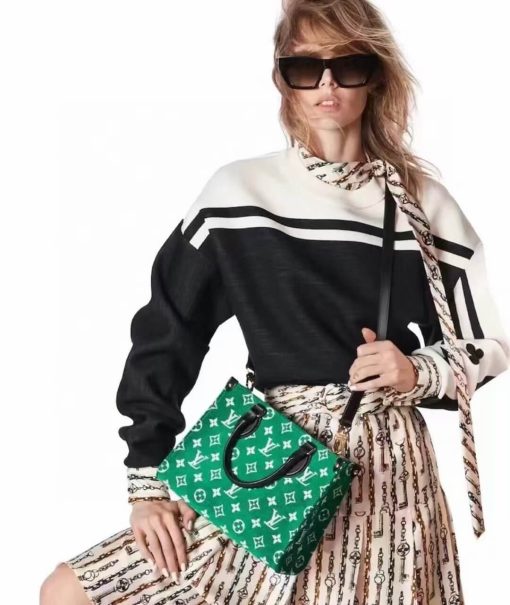 Louis Vuitton Monogram Jacquard Velvet Onthego PM M46216 Green - Image 2