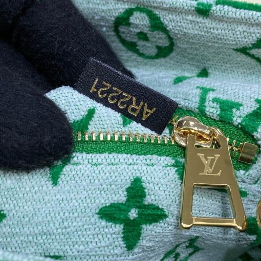 Louis Vuitton Monogram Jacquard Velvet Onthego PM M46216 Green - Image 19
