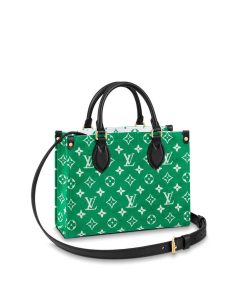 Louis Vuitton Monogram Jacquard Velvet Onthego PM M46216 Green