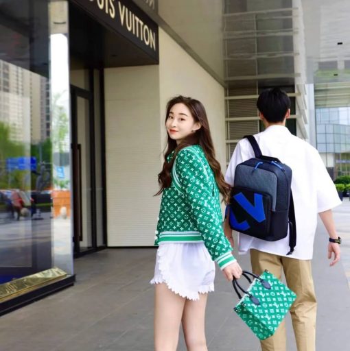 Louis Vuitton Monogram Jacquard Velvet Onthego PM M46216 Green - Image 6