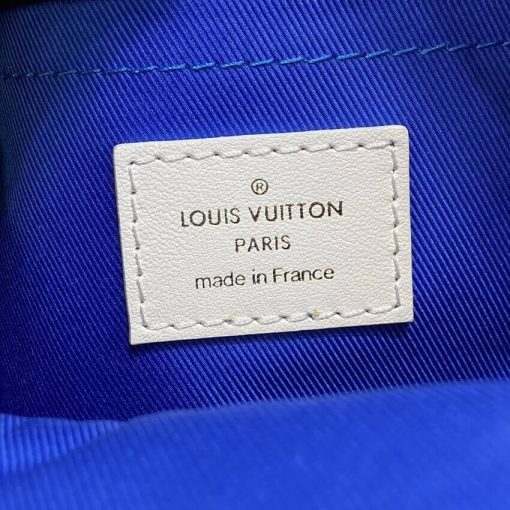 Louis Vuitton Monogram Jacquard Velvet Palm Springs Mini M46207 Blue - Image 12