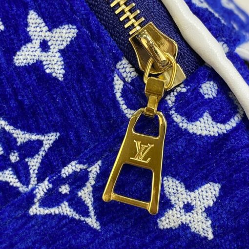 Louis Vuitton Monogram Jacquard Velvet Palm Springs Mini M46207 Blue - Image 10