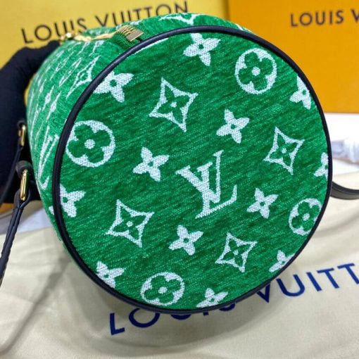 Louis Vuitton Monogram Jacquard Velvet Papillon Bag M46206 Green - Image 12