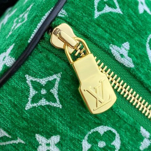 Louis Vuitton Monogram Jacquard Velvet Papillon Bag M46206 Green - Image 13