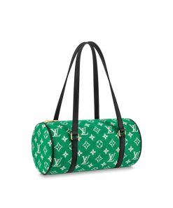 Louis Vuitton Monogram Jacquard Velvet Papillon Bag M46206 Green