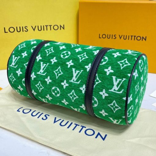 Louis Vuitton Monogram Jacquard Velvet Papillon Bag M46206 Green - Image 10