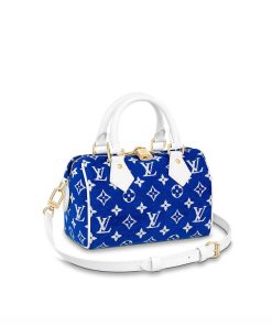 Louis Vuitton Monogram Jacquard Velvet Speedy Bandouliere 20 M20751