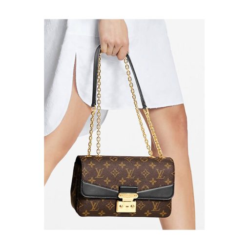Louis Vuitton Monogram Leather Marceau Should Bag M46126 M46127 Black - Image 2