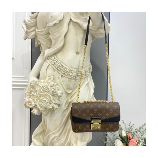Louis Vuitton Monogram Leather Marceau Should Bag M46126 M46127 Black - Image 5