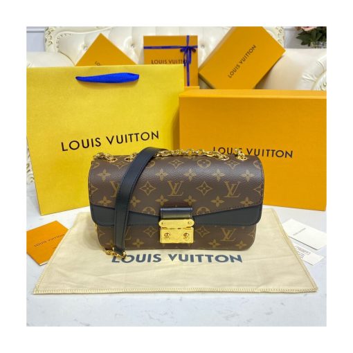 Louis Vuitton Monogram Leather Marceau Should Bag M46126 M46127 Black - Image 6