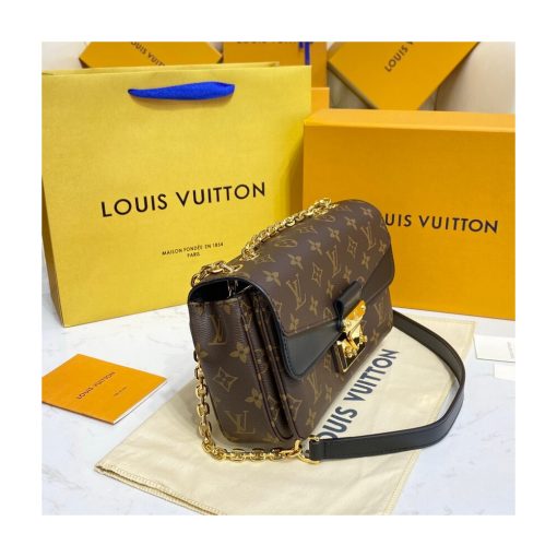 Louis Vuitton Monogram Leather Marceau Should Bag M46126 M46127 Black - Image 7