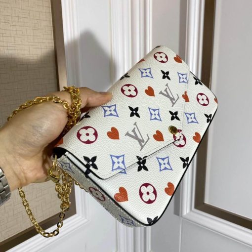 Louis Vuitton Monogram Multicolor Felicie Pochette M61276 Black - Image 2