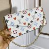 Louis Vuitton Monogram Multicolor Felicie Pochette M61276 White