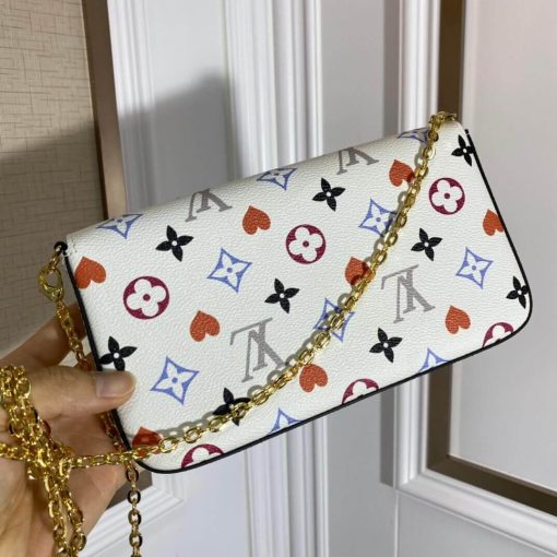 Louis Vuitton Monogram Multicolor Felicie Pochette M61276 Black - Image 3