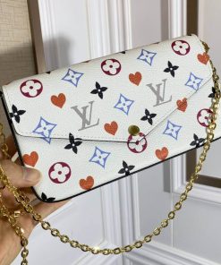 Louis Vuitton Monogram Multicolor Felicie Pochette M61276 Black