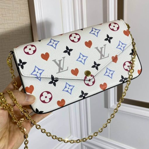 Louis Vuitton Monogram Multicolor Felicie Pochette M61276 Black