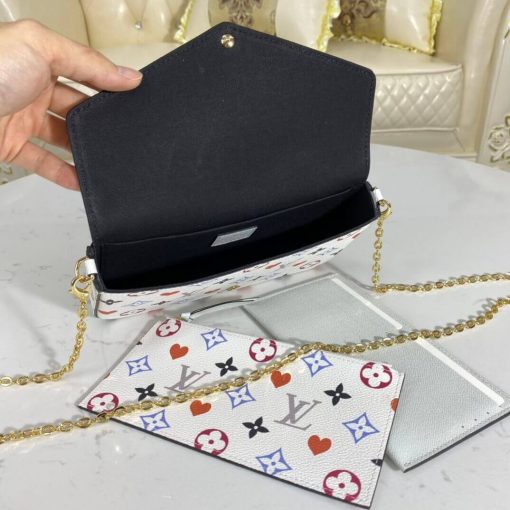 Louis Vuitton Monogram Multicolor Felicie Pochette M61276 Black - Image 9