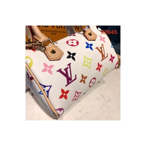 Louis Vuitton Monogram Multicolor Mano Speedy M92644 M92645 White - Image 5
