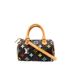 Louis Vuitton Monogram Multicolor Mano Speedy M92644 M92645 Black