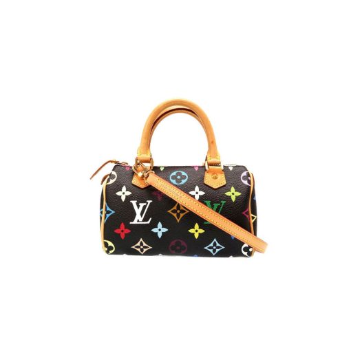 Louis Vuitton Monogram Multicolor Mano Speedy M92644 M92645 Black