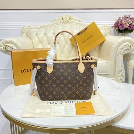 Louis Vuitton Monogram Neverfull PM M41000 M41001 M41245 Red - Image 5