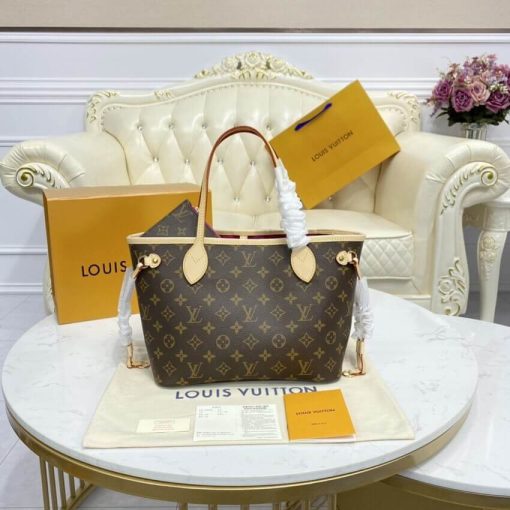 Louis Vuitton Monogram Neverfull PM M41000 M41001 M41245 Fuchsia