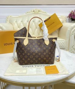 Louis Vuitton Monogram Neverfull PM M41000 M41001 M41245 Beige