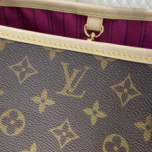 Louis Vuitton Monogram Neverfull PM M41000 M41001 M41245 Fuchsia - Image 6