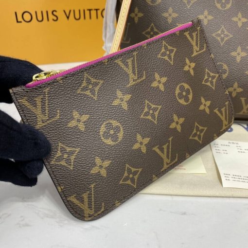 Louis Vuitton Monogram Neverfull PM M41000 M41001 M41245 Fuchsia - Image 7
