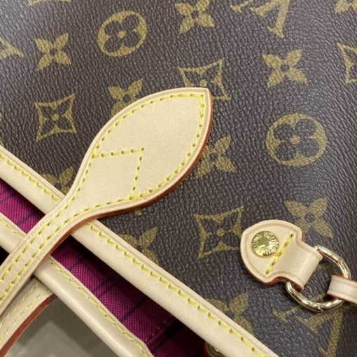Louis Vuitton Monogram Neverfull PM M41000 M41001 M41245 Fuchsia - Image 9