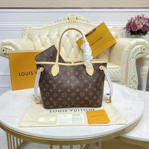 Louis Vuitton Monogram Neverfull PM M41000 M41001 M41245 Beige