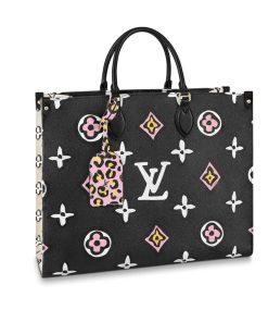 Louis Vuitton Monogram Print Onthego GM M45814 M45815 Black