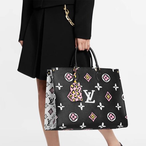Louis Vuitton Monogram Print Onthego GM M45814 M45815 Black - Image 2
