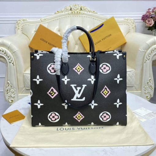 Louis Vuitton Monogram Print Onthego GM M45814 M45815 Black - Image 6