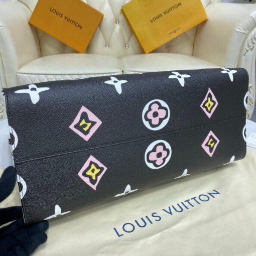 Louis Vuitton Monogram Print Onthego GM M45814 M45815 Black - Image 7