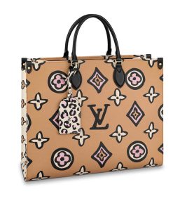 Louis Vuitton Monogram Print Onthego GM M45814 M45815 Beige