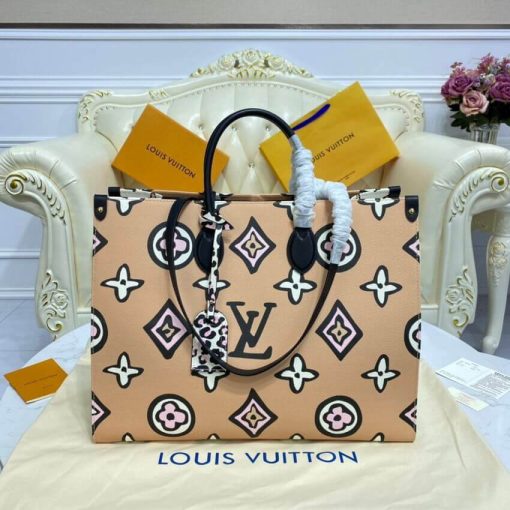 Louis Vuitton Monogram Print Onthego GM M45814 M45815 Beige - Image 5