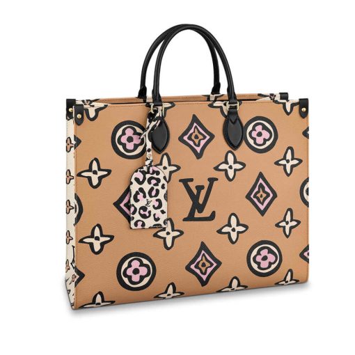 Louis Vuitton Monogram Print Onthego GM M45814 M45815 Beige