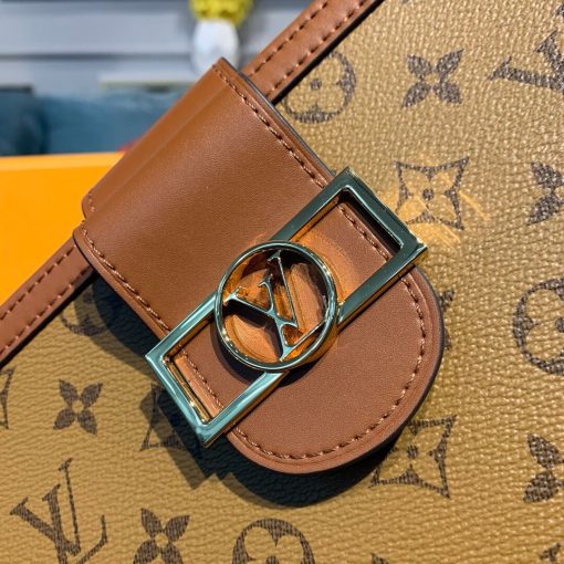 Louis Vuitton Monogram Reverse Canvas Dauphine Clutch M44178 - Image 5