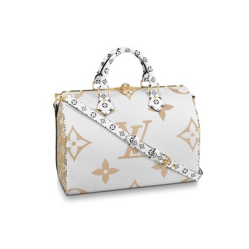 Louis Vuitton Monogram Speedy Bandouliere 30 M44572 M44573 White