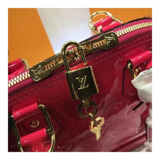 Louis Vuitton Monogram Vernis Alma BB M50415 Red - Image 3