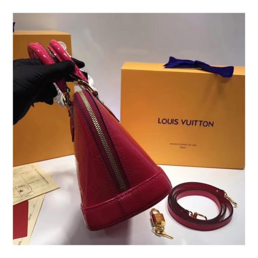 Louis Vuitton Monogram Vernis Alma BB M50415 Red - Image 5