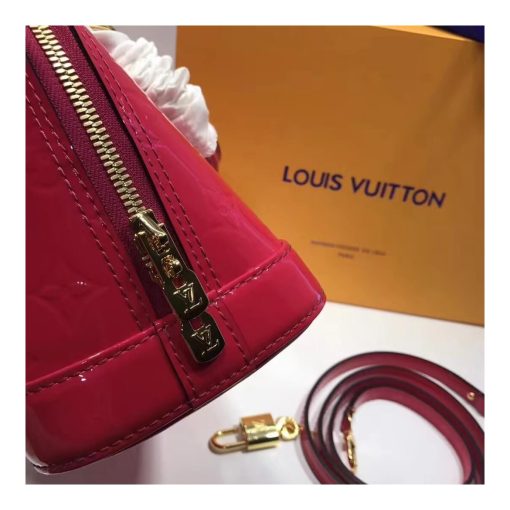 Louis Vuitton Monogram Vernis Alma BB M50415 Red - Image 7