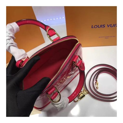 Louis Vuitton Monogram Vernis Alma BB M50415 Red - Image 8