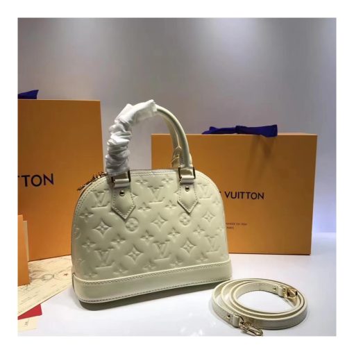 Louis Vuitton Monogram Vernis Alma BB M50415 Beige - Image 9