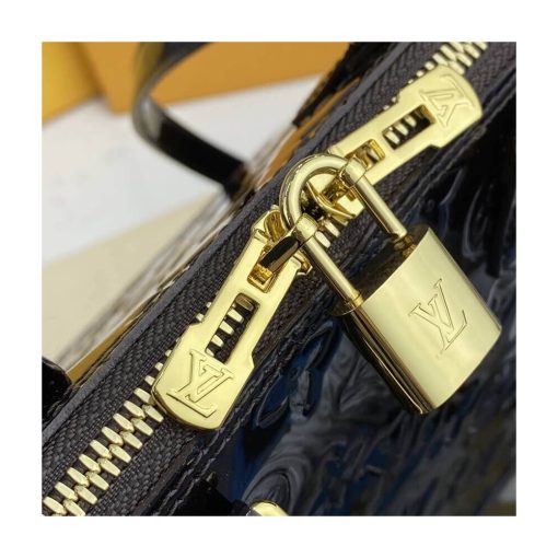 Louis Vuitton Monogram Vernis Leather Alma PM M91611 Burgundy - Image 13