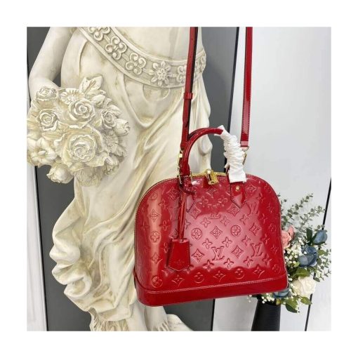 Louis Vuitton Monogram Vernis Leather Alma PM M91611 Red - Image 2