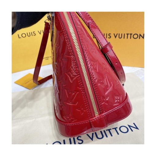 Louis Vuitton Monogram Vernis Leather Alma PM M91611 Red - Image 6